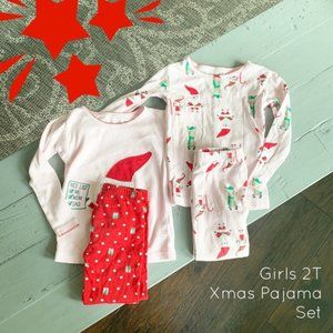 Girls 2T Longsleeve Xmas Pajama Set